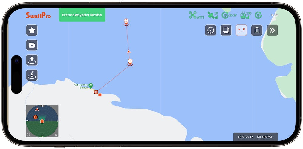 fd3 fishing drone app bait release